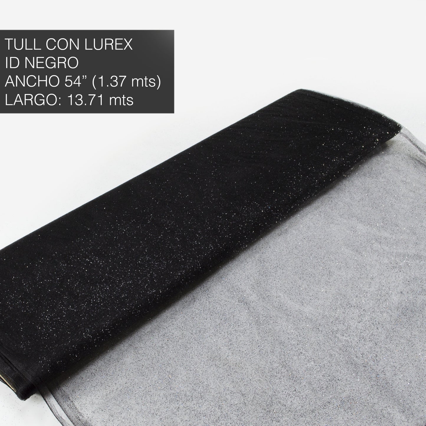 TULL BRILLANTE NEGRO