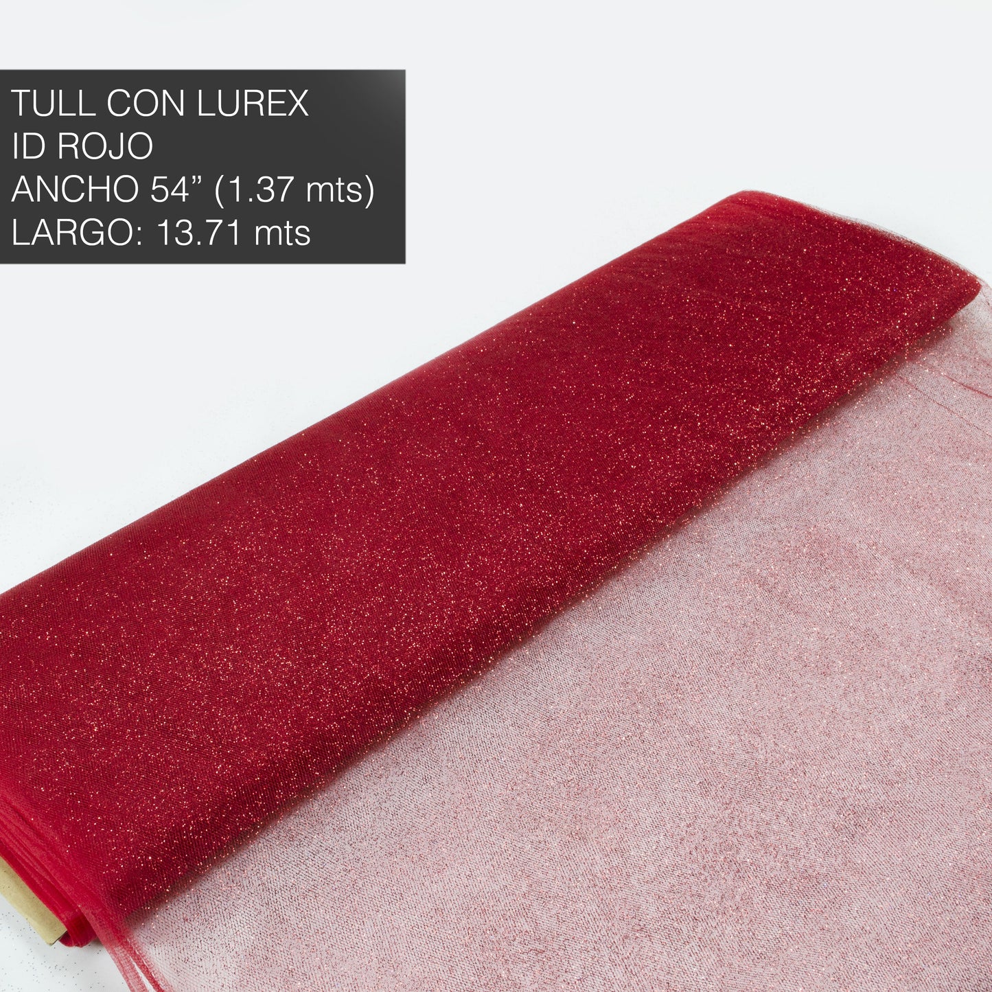 TULL BRILLANTE ROJO