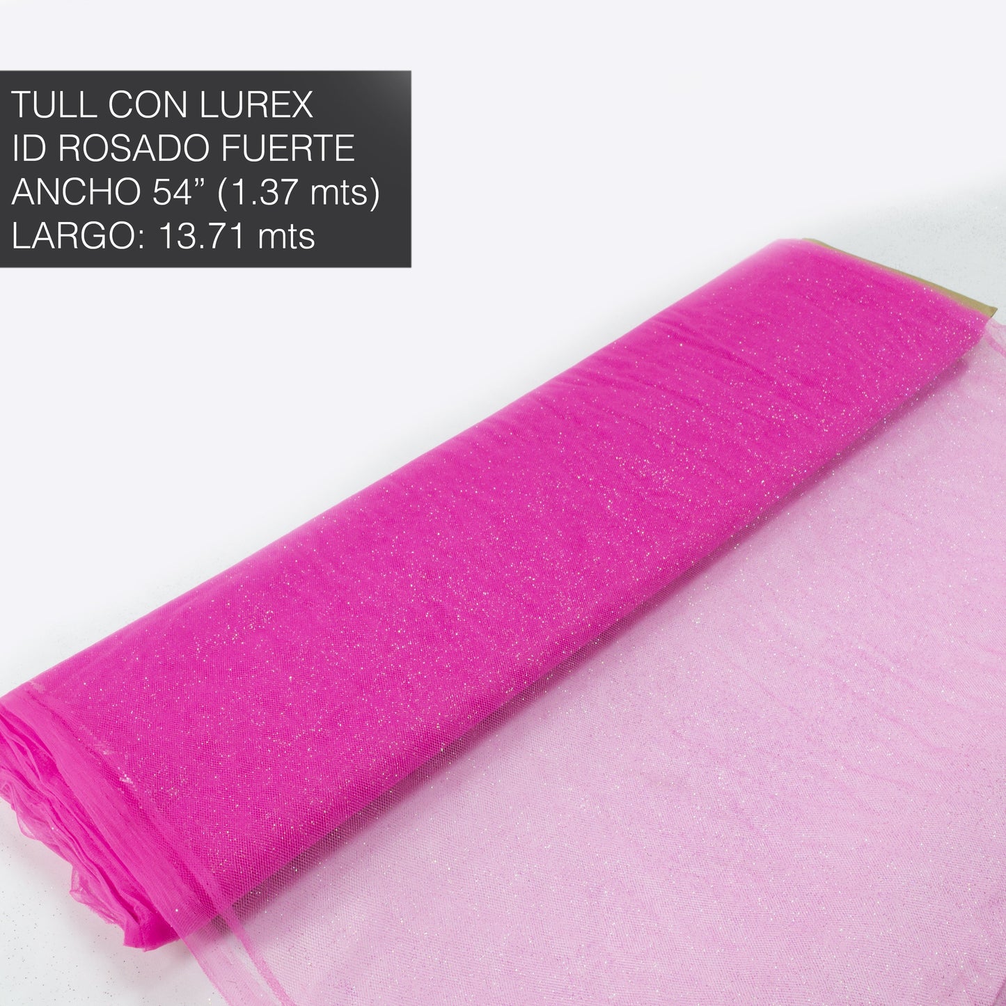 TULL BRILLANTE ROSADO FUERTE