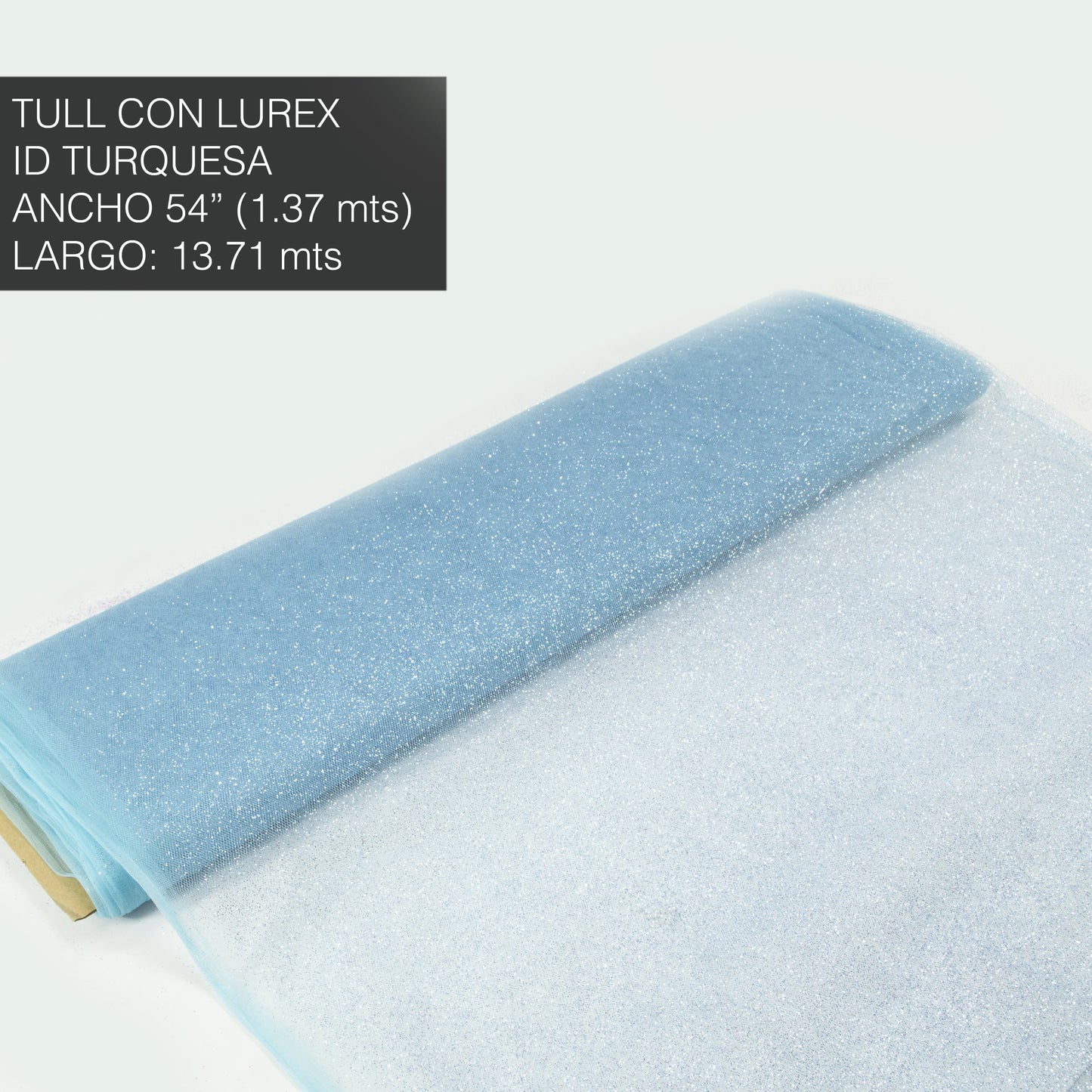 TULL BRILLANTE TURQUESA