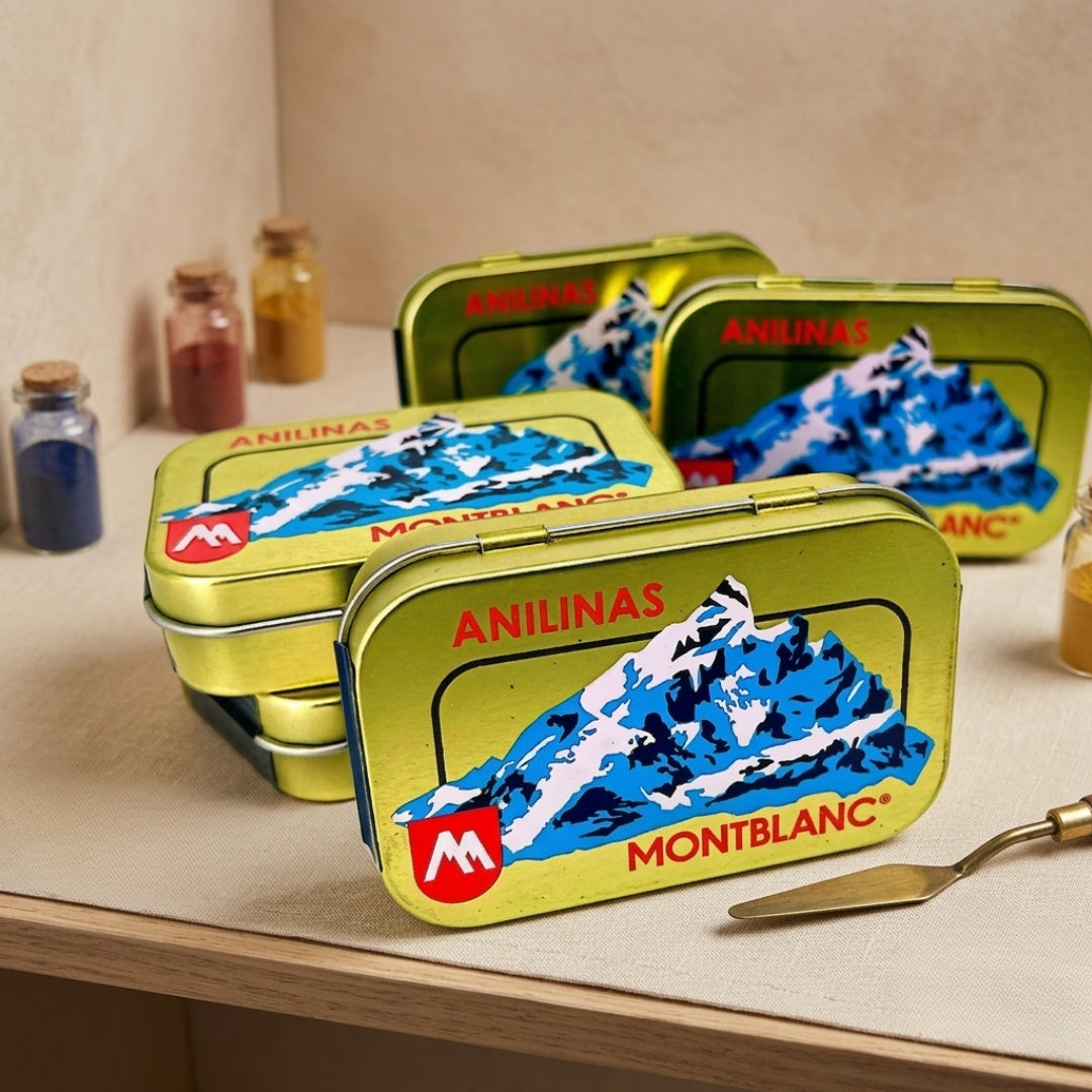 ANILINAS DE COLORES EN PRESENTACIÓN DORADA MONTBLANC