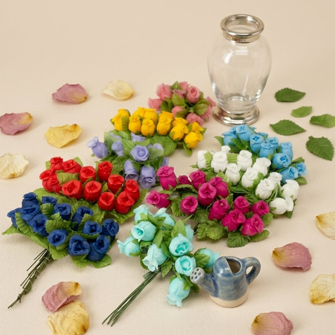 flores besitos decorativas surtidas