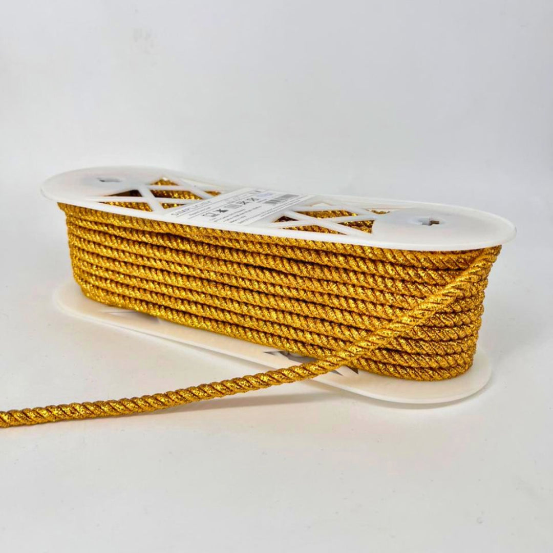 CORDON TORCIDO LUREX DORADO 6.35 MM 16.45 MTS 1868771046