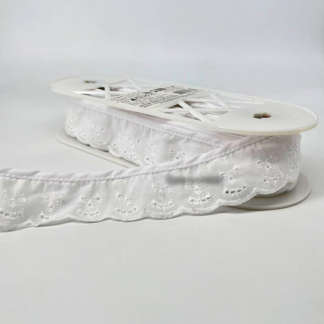 BRODERIE RECOGIDO BLANCO - 44.5 MM 9.14 MTS 1862446030