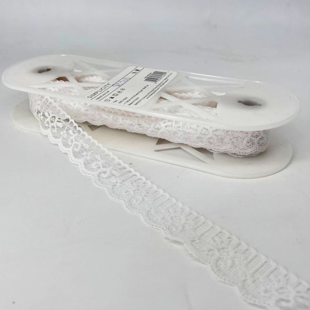ENCAJE BLANCO -  31.75 MM 10.97 MTS 1862482030