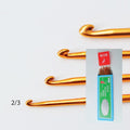 CROCHET DOBLE METAL 2/3 SET DE 12 UNID