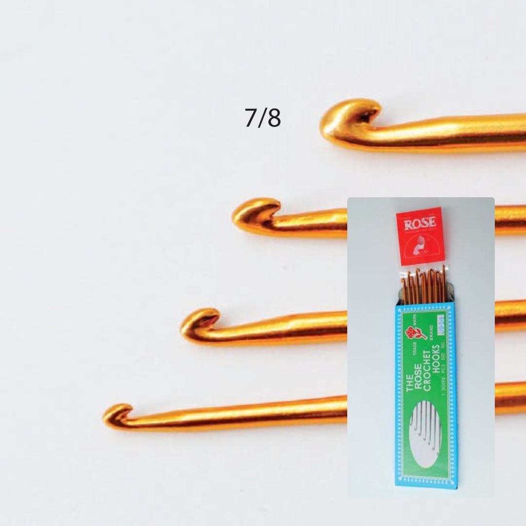 CROCHET DOBLE METAL 7/8 SET DE 12 UNID