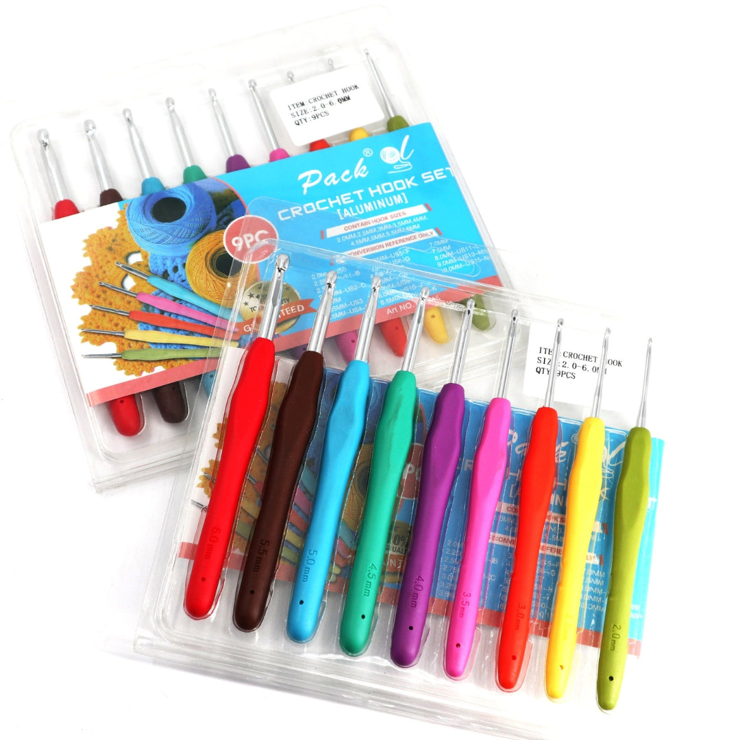 SET DE CROCHET SILICONA 2-6MM - 9 TAMAÑOS