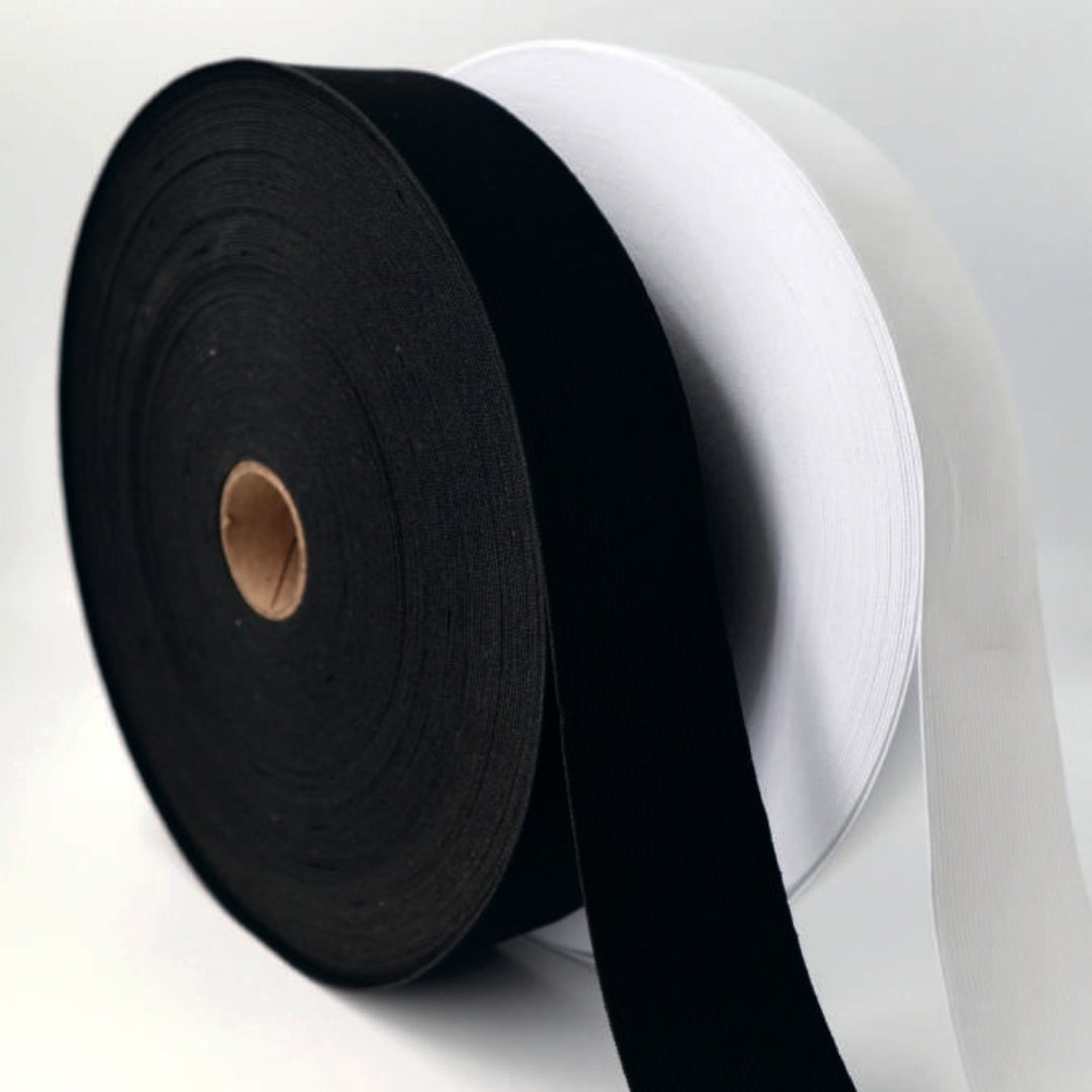 ELASTICO RACHEL SOLO BLANCO Y NEGRO