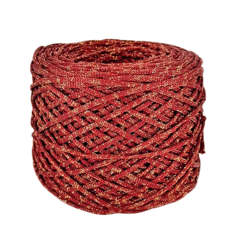 TRIPOLINO TERRACOTA/DORADO LUREX
