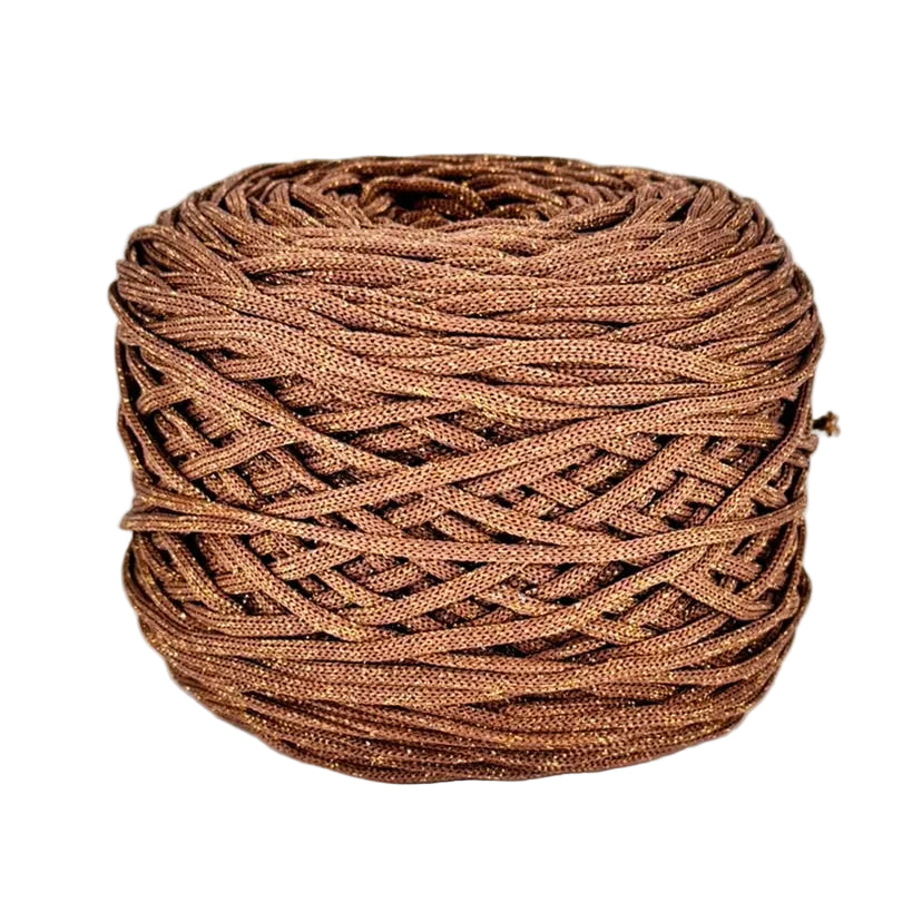 TRIPOLINO BEIGE/DORADO LUREX