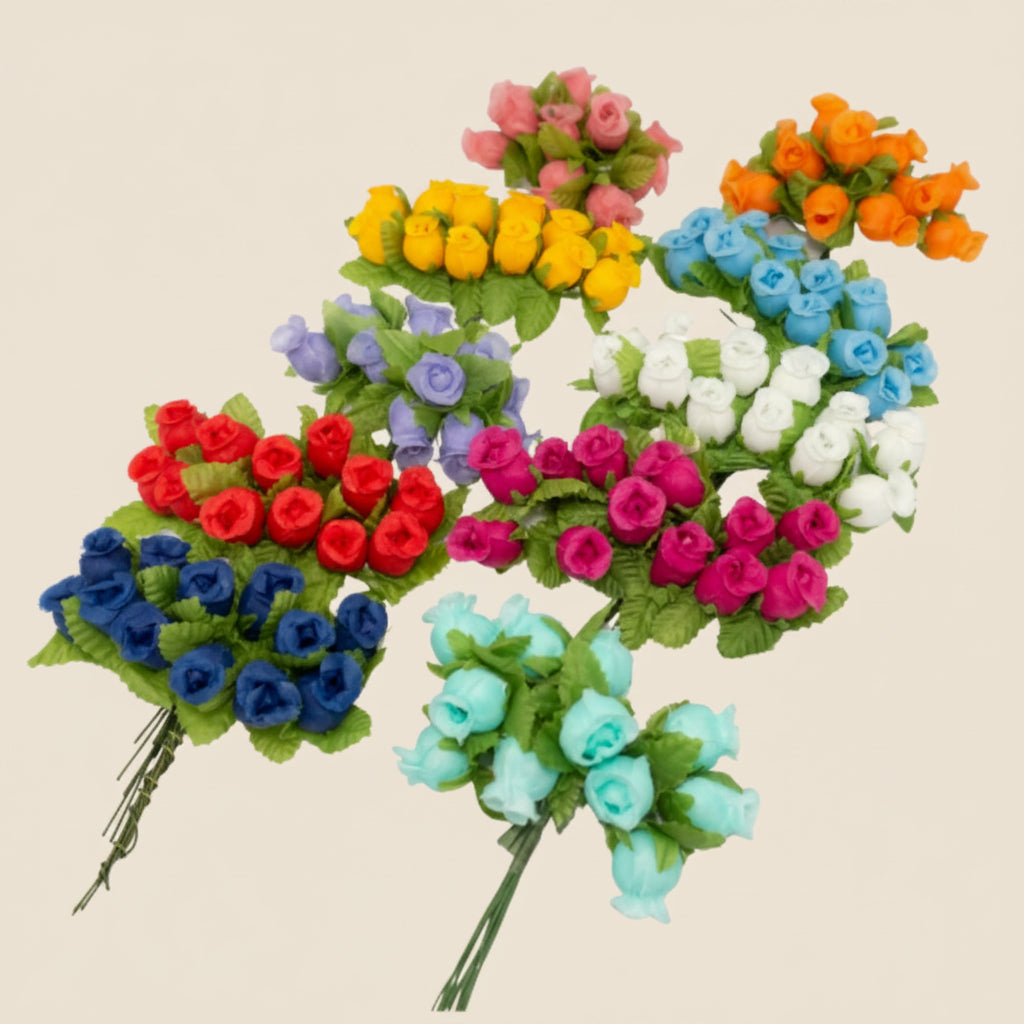 flores besitos decorativas surtidas