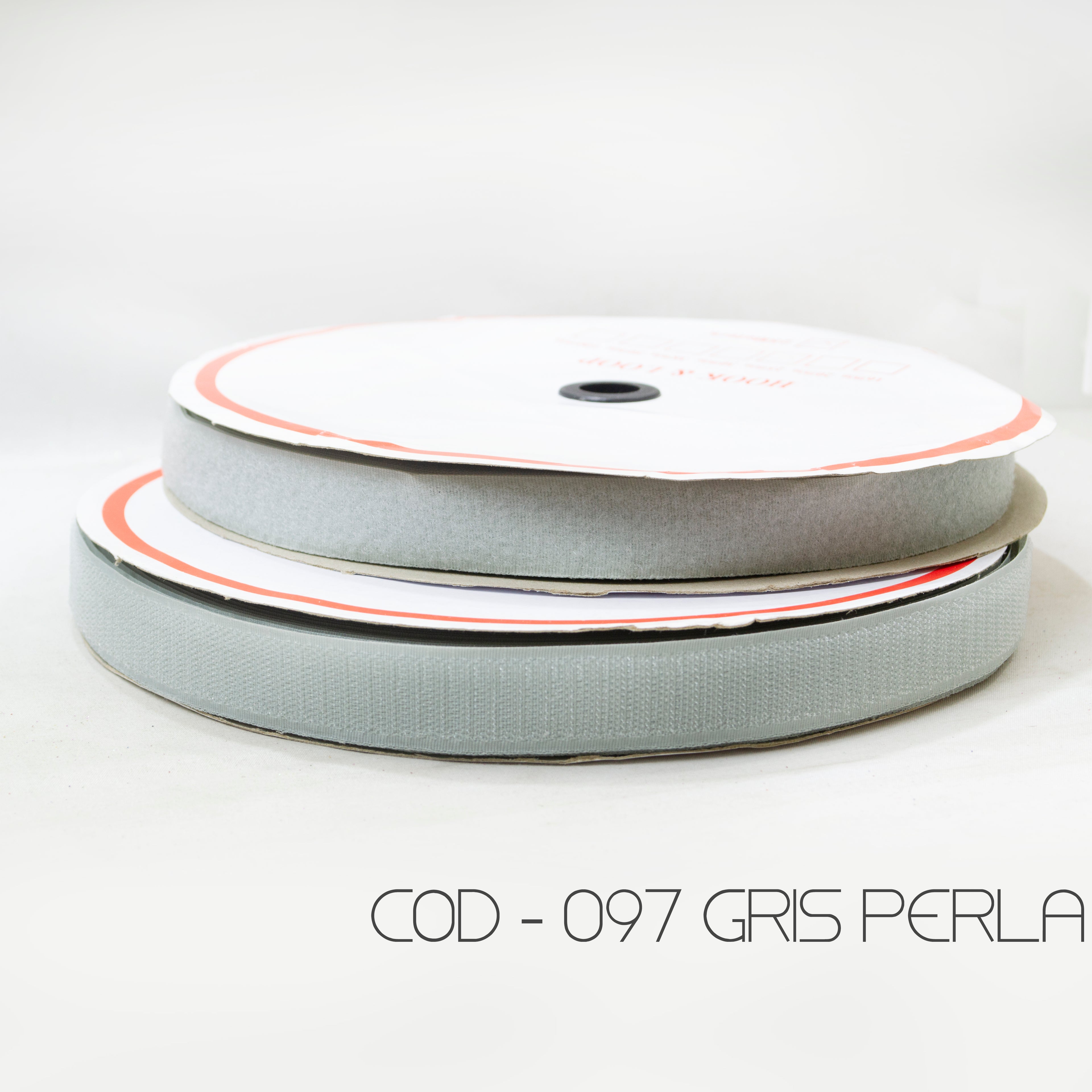 VELCRO GRIS PERLA 097