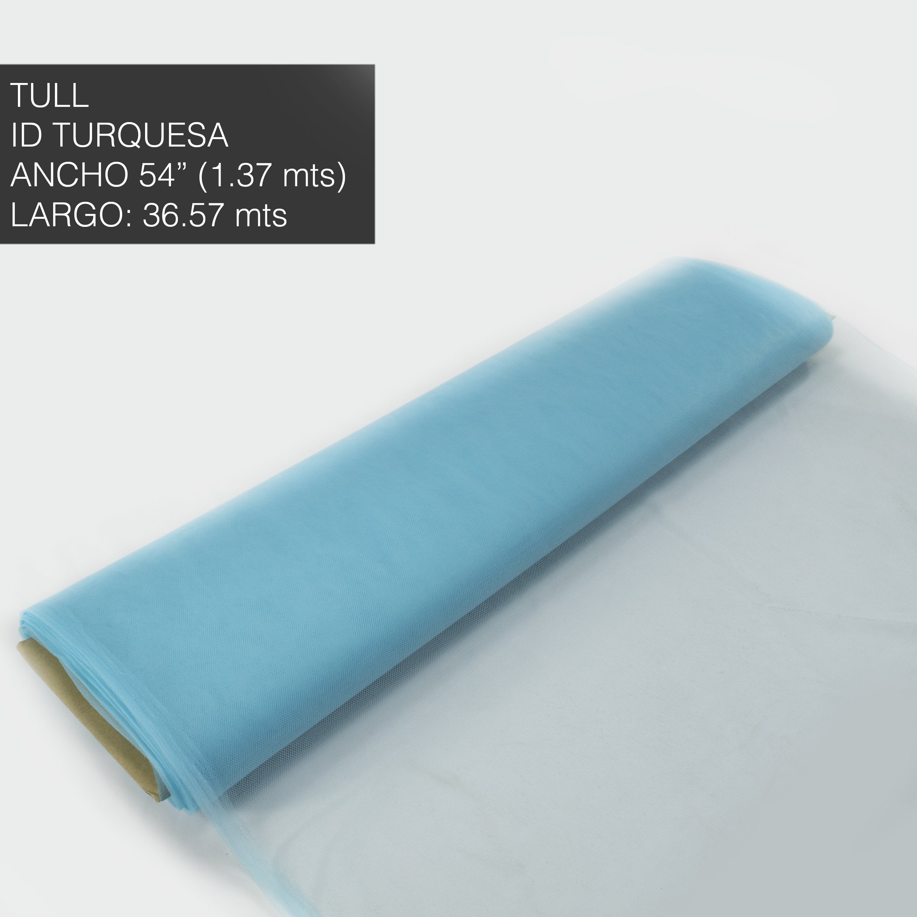 TULL LISO TURQUESA